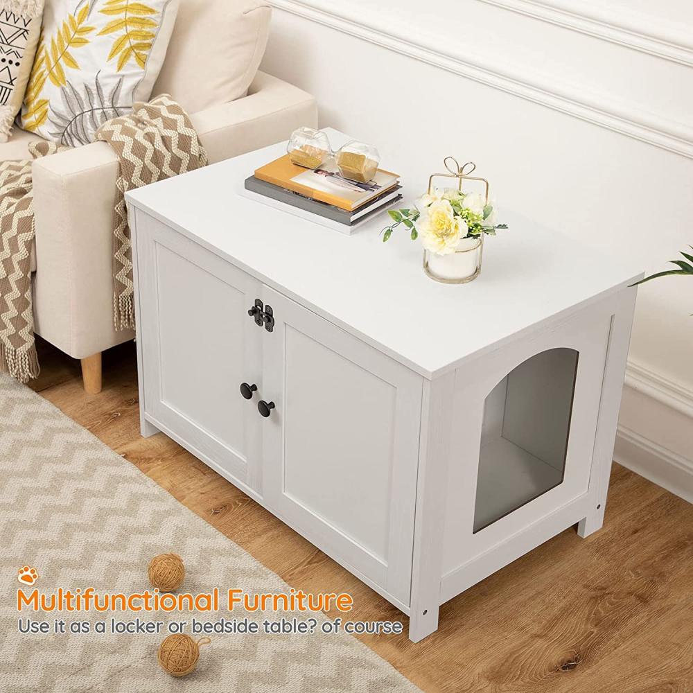 Cat Litter Box Furniture, Greige: image 2