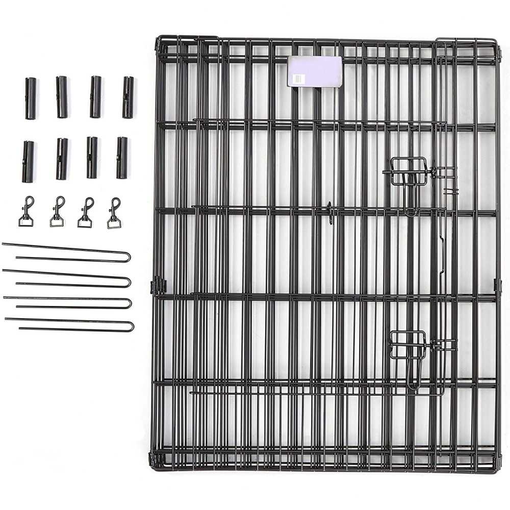 Metal Dog Exercise Pen, Gold Zinc With Door: image 8